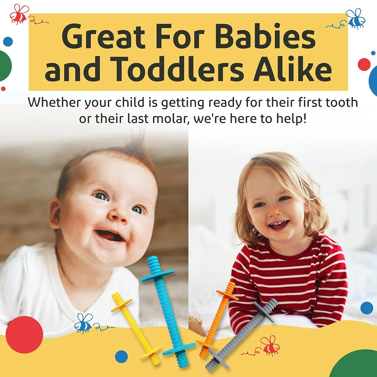 - Baby Teether$ modernization adroit tranquillity merchandise recent Teething Straws$ Teething Sticks (Autumn) Hollow Teething Tubes - Baby Teething Toys for Babies 6  Months$ Teething Toys for Babies 6-12 Months 