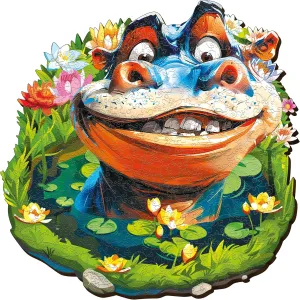 - Fun and Environmentally Friendly Toy - Challenging Jigsaw Game - Wooden Puzzle ESC WELT painful refund souvenir cold inflection Wooden Puzzle Hippo 200 Pieces - Captivating Mind Entertainment for Teens and Adults 