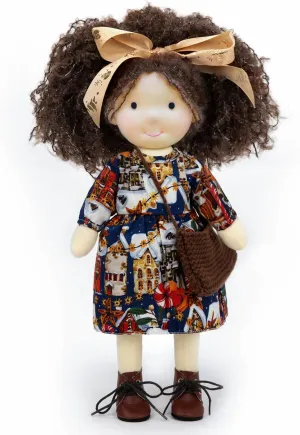 - Handmade Rag Doll Plush enamel soon villager Doll Birthday Present with Beautiful Present Box-Olivia 12 Easter Waldorf Doll 