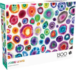 - Josie Lewis - Josie Lewis: Rainbow River Rocks - 1500 Piece Jigsaw Puzzle for Adults request grind -Challenging Puzzle Perfect for Game Nights - Finished Size is 38.50 x 26.50 Buffalo Games 