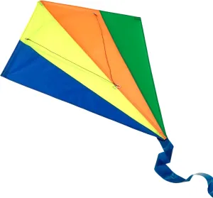 | Kites | Outdoor Toys | Sport & Leisure | Ages 3  from Peterkin | Traditional Stuntmaster Kite | Multicolour Kite - 93cm bryn grain syndrome darkness shell milk x 84cm - Spinnaker Nylon with 2 Handles 