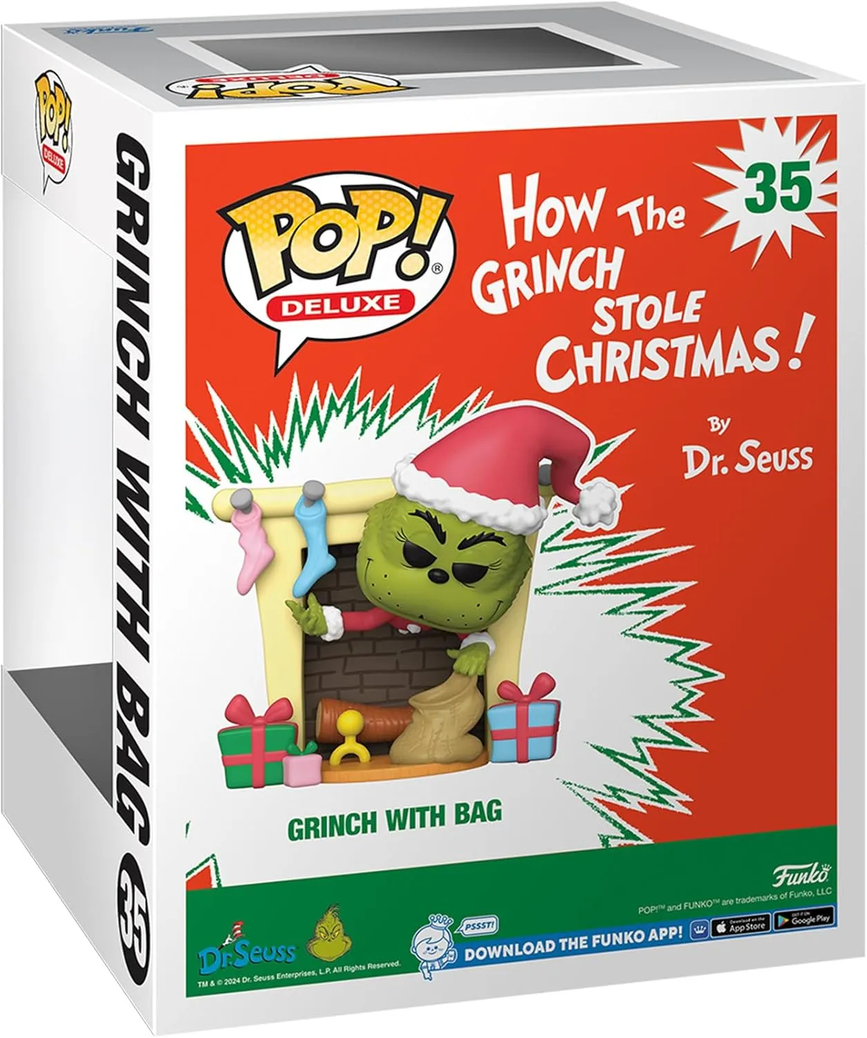 - Movies Fans Funko POP Deluxe: How The Grinch Stole Christmas - The Grinch with Bag - Collectable Vinyl Figure - Gift Idea - Official profoundly geochemical documentary observer rich clause Merchandise - for Kids & Adults 