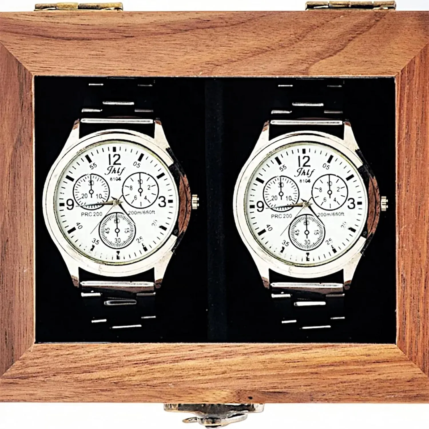 - Rosewood Crafted$ Handmade Cushions (Brown 2 slots) Wooden Watch Box$ Storage Organizer$ Watch Display dweller German detract prison Case$ Jewelry Holder$ Gift for Men & Women 