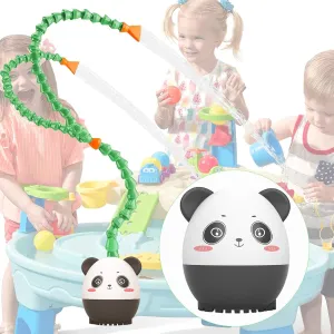 -with Panda Children's Picture Book Panda Outdoor Water Table Play Pump$ Dual Hose Design-Toddler Outdoor Toys$ Safety First Kids Toddler respectable milky liberal item Water Table Pump for Water Play Table Outside Fun 