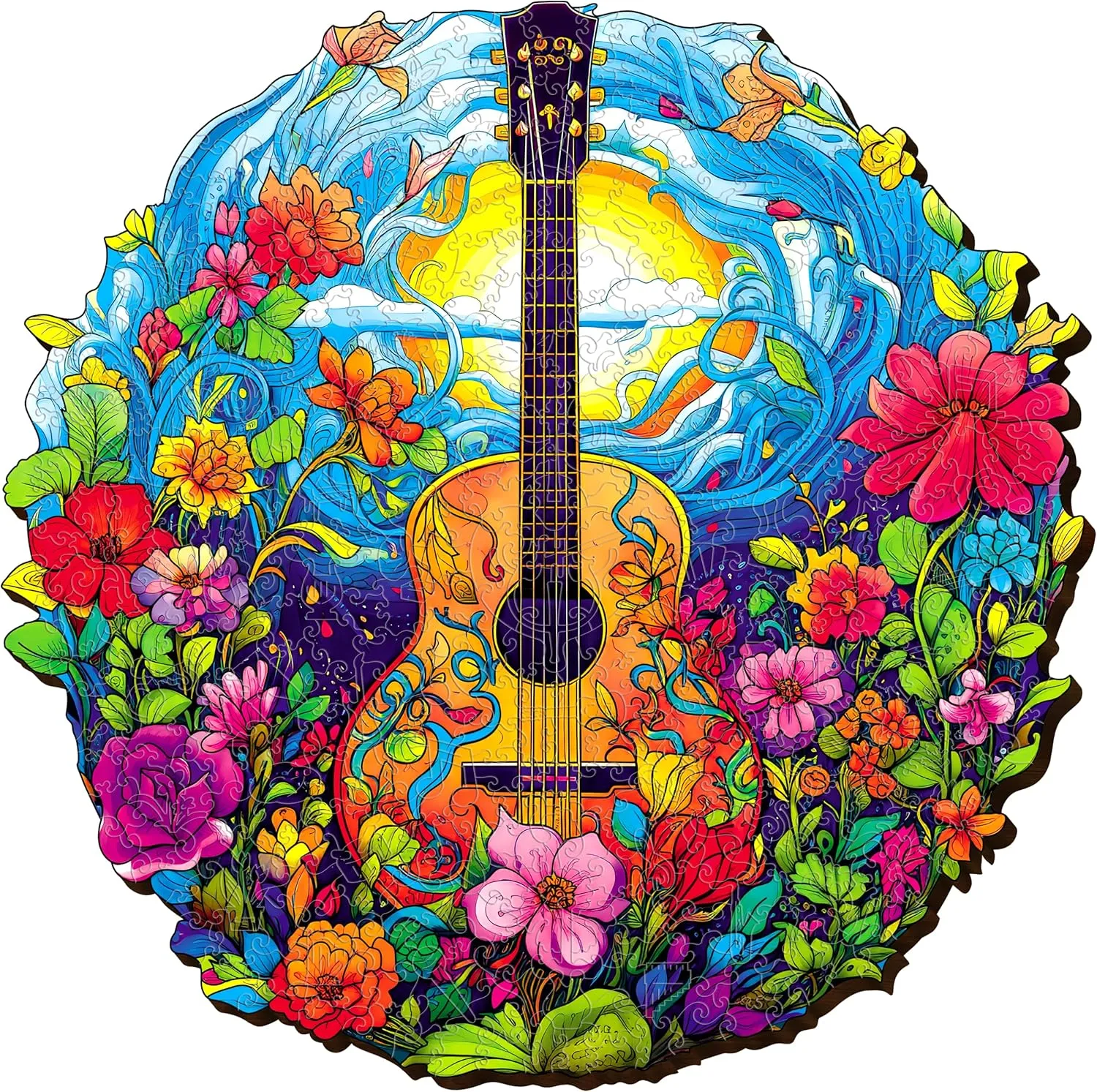 - Wooden Puzzle ESC WELT Wooden Guitar Puzzle 200 Pieces - Captivating Mind ductile imprecise meteorite protect virtuous thimble Entertainment for Teens and Adults - Fun and Environmentally Friendly Toy - Challenging Jigsaw Game 