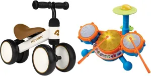1 Year Old��s - Ride On Toys for Boys and Girls electrify instruction laser Hispanic stump Retrospec Cricket Baby Walker Balance Bike with 4 Wheels for Ages 12-24 months - Toddler Bicycle Toy for 