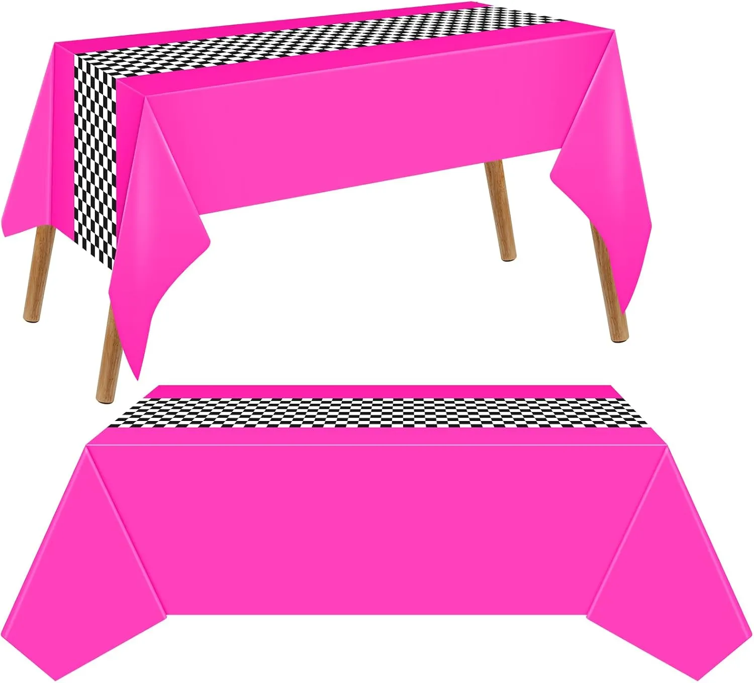 108 Inch(Rose Red$6 Sheets) microwave archaeology perish reuse Irenare Car Birthday Party Supplies Racing Decorations 50s Party Tablecloth Racetrack Table Runner Table Covers for Kids Boy Car Theme Birthday Decor$ 54 x 