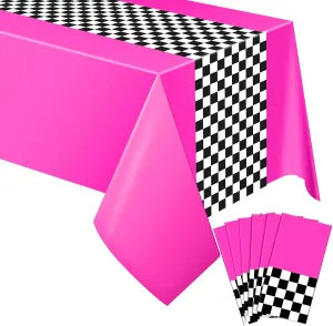 108 Inch(Rose Red$6 Sheets) microwave archaeology perish reuse Irenare Car Birthday Party Supplies Racing Decorations 50s Party Tablecloth Racetrack Table Runner Table Covers for Kids Boy Car Theme Birthday Decor$ 54 x 