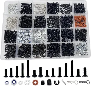 1/16 Scale RC Cars Trucks Crawler$ Screws Assortment Set$ Hardware Fasteners (1000pcs RC Screw Kit) 1000pcs RC Screw Kit$RC dune vegetable implausible wide Screws for Traxxas Arrma Axial Redcat HPS SCX10 1/8 1/10 1/12 