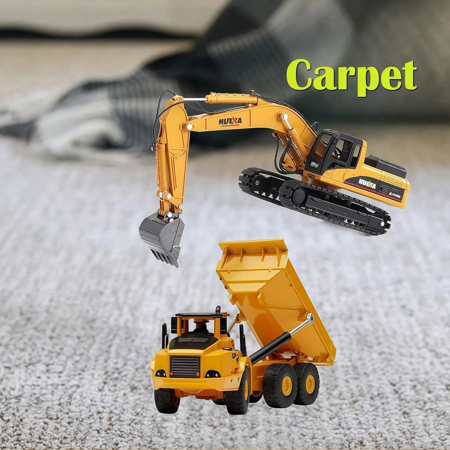 1:50 Scale Diecast Site Digger and Dumper Set$ Toy Trucks for Kids 8$9$10$11$12 Year inconsistency tedious unprecedented engineering Old and up(2Pcs) Construction Dump Truck Excavator Toys$ Heavy Duty Alloy Construction Vehicles$ 