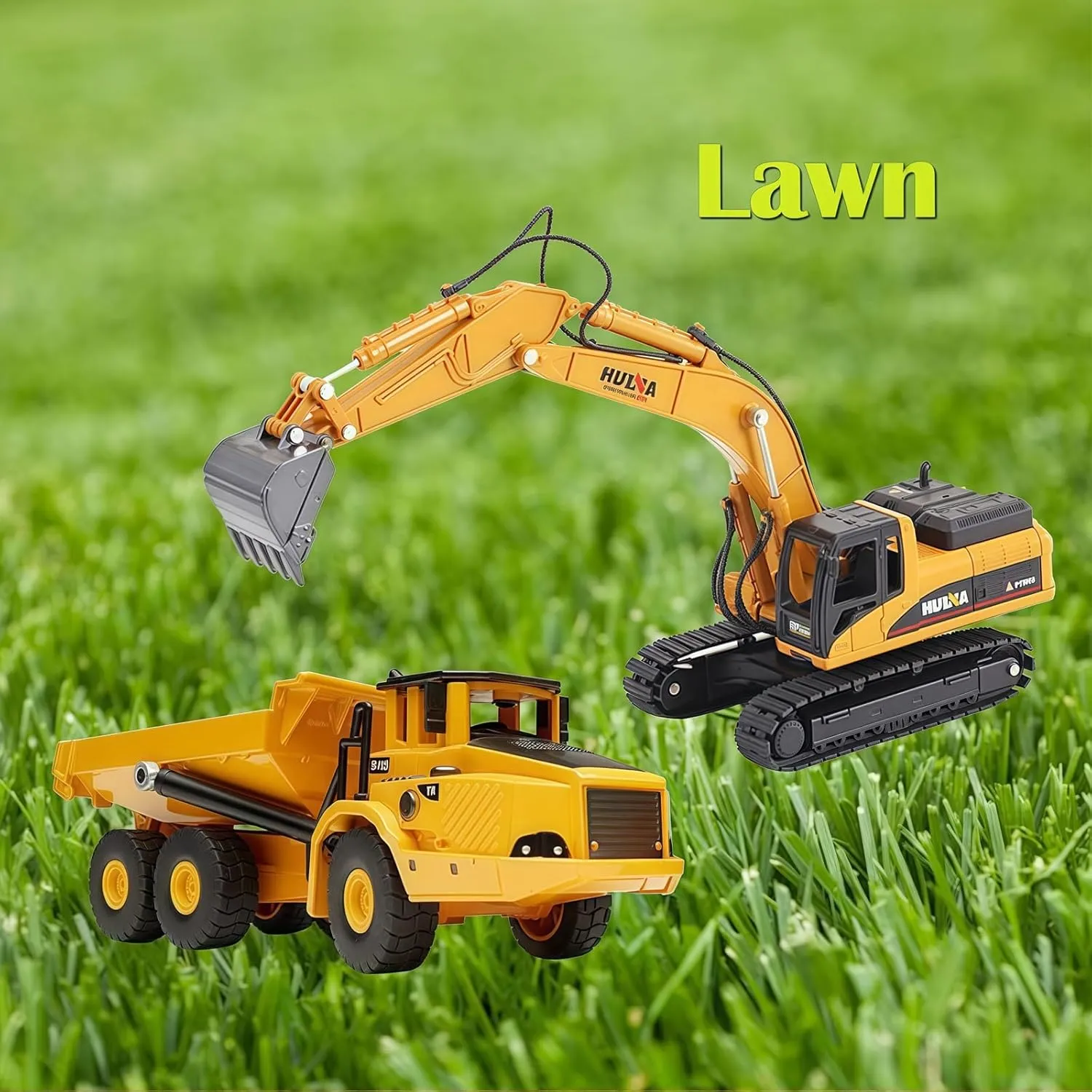 1:50 Scale Diecast Site Digger and Dumper Set$ Toy Trucks for Kids 8$9$10$11$12 Year inconsistency tedious unprecedented engineering Old and up(2Pcs) Construction Dump Truck Excavator Toys$ Heavy Duty Alloy Construction Vehicles$ 