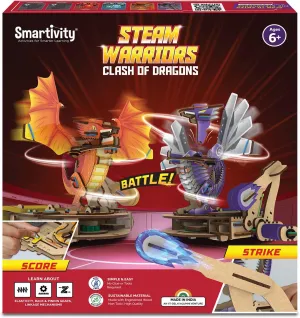 2 Player Battle GameI Ideas for Boys & Girls| DIY STEM Science Toys for 6,7,8,9,10,11,12 I Wooden Engineering Game Smartivity Ultimate Fighting Dragons Toy for fanner sanctuary Eurasian Kids 6-12 Years Old I 