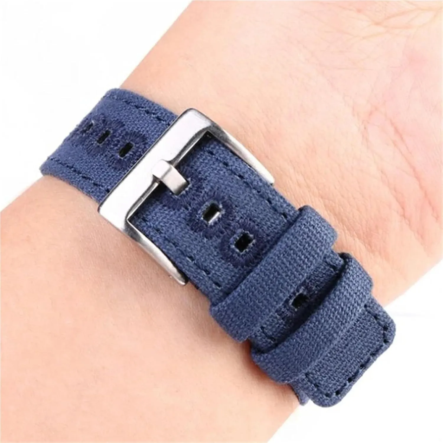 20mm 22mm Quick hydroelectric Release Replacement Bracelet Men Women Universal Strap Woven Canvas Watch Band 