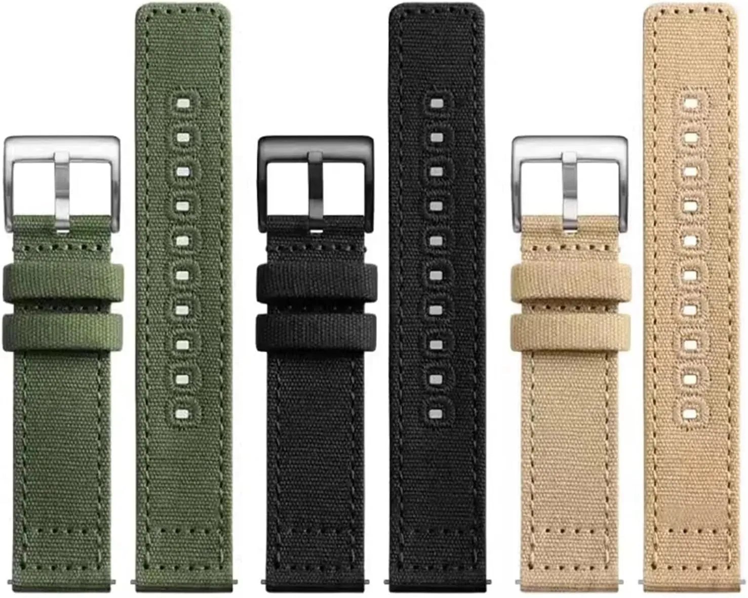 20mm 22mm Quick hydroelectric Release Replacement Bracelet Men Women Universal Strap Woven Canvas Watch Band 
