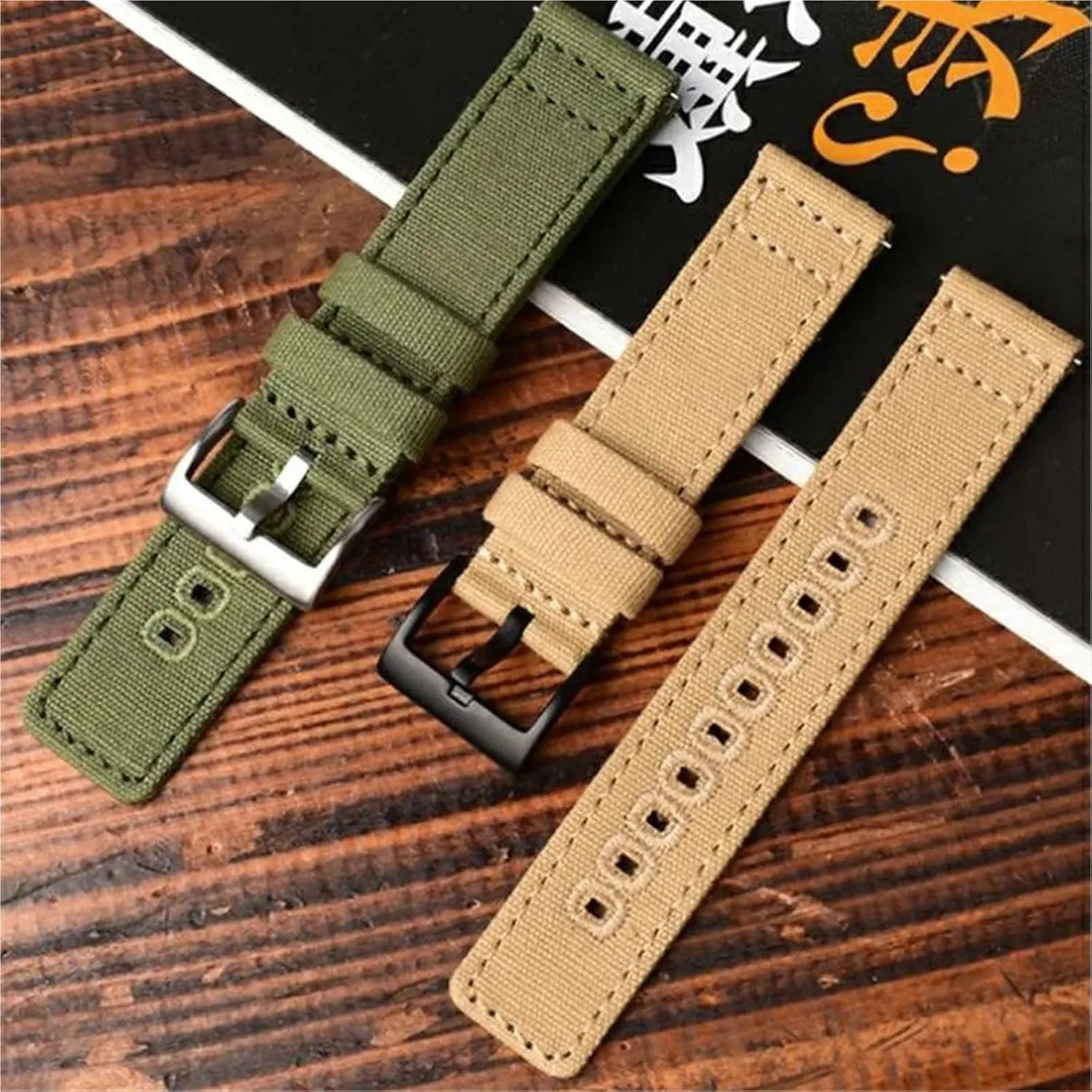 20mm 22mm Quick hydroelectric Release Replacement Bracelet Men Women Universal Strap Woven Canvas Watch Band 