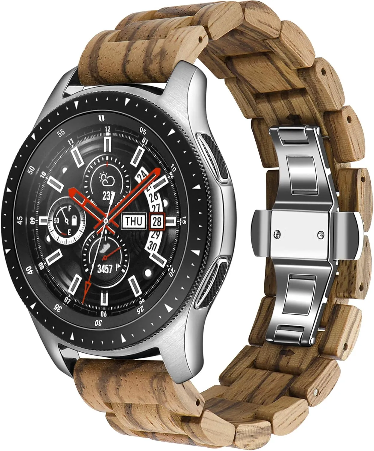 20mm$ luxury 21mm$ 22mm$ 23mm or 24mm Quick Release Watch Band$ Natural Wood Watch Band$ Choice of Strap Colour and Width 18mm$ 19mm$ 