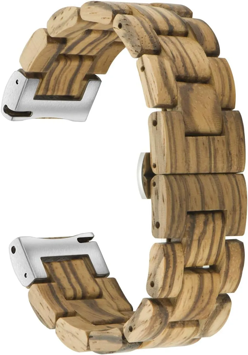 20mm$ luxury 21mm$ 22mm$ 23mm or 24mm Quick Release Watch Band$ Natural Wood Watch Band$ Choice of Strap Colour and Width 18mm$ 19mm$ 