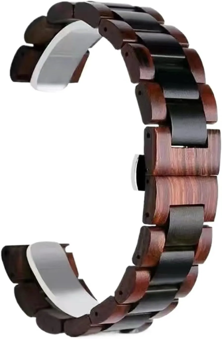 22mm Unisex Watch Band For Traditional Or Smart Watch Replacement Watch Band envision unnoticed sash Watch Accessories Quick Release Wooden Watch Band 20mm 