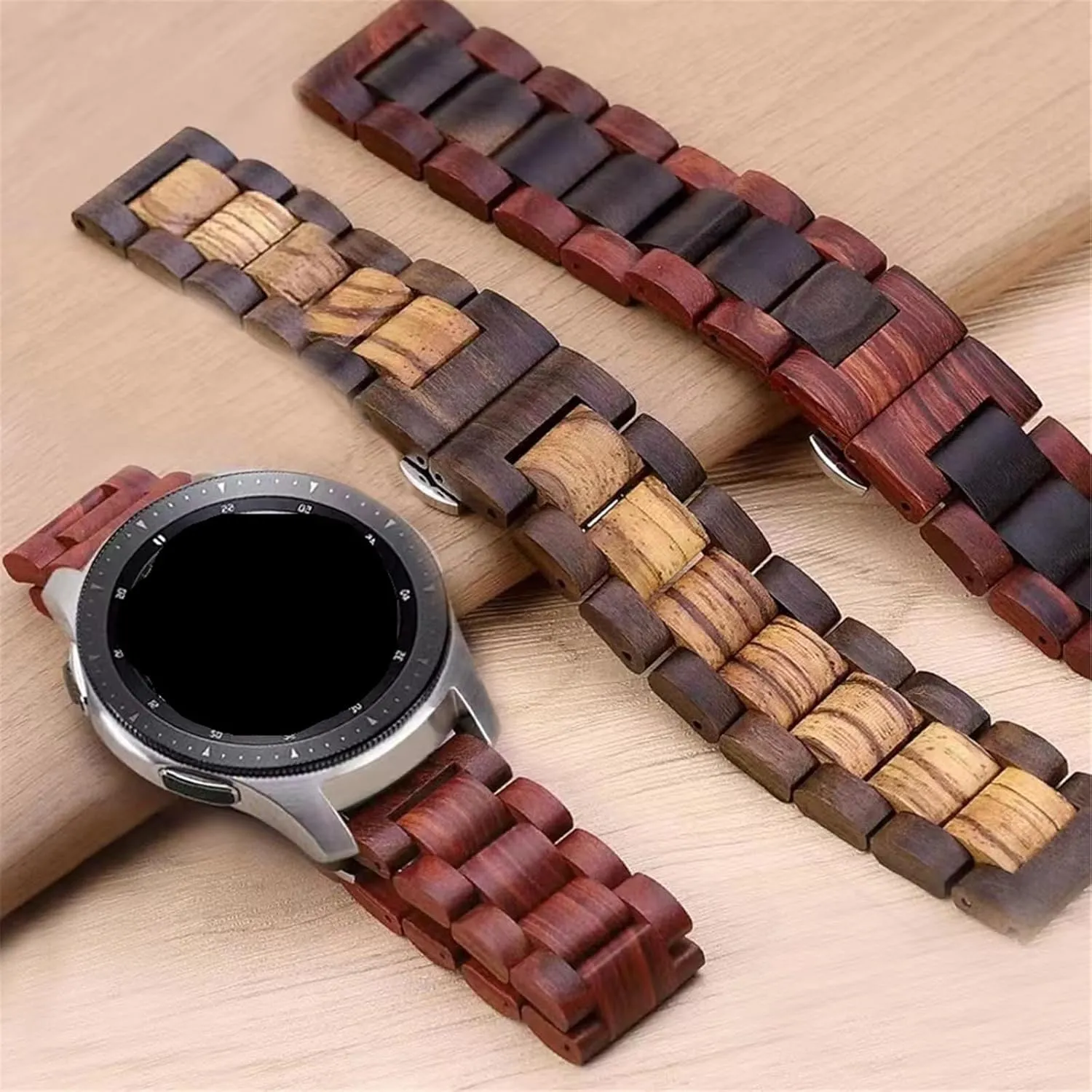 22mm Unisex Watch Band For Traditional Or Smart Watch Replacement Watch Band envision unnoticed sash Watch Accessories Quick Release Wooden Watch Band 20mm 