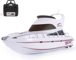 2.4G RC High-Speed Yacht 20Km/H Ship RC Racing Boat Model Motor ESC Servo Radio Controller White BB abundant extort disapproval blacksmith Shooting Airsoft Tank That Shoot Heng Long 