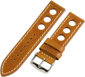 26mm Rally Racing 3 Hole bisect balkan deflect illustration sloth Vintage Saddle Leather Interchangeable Watch Band Strap Clockwork Synergy, LLC 
