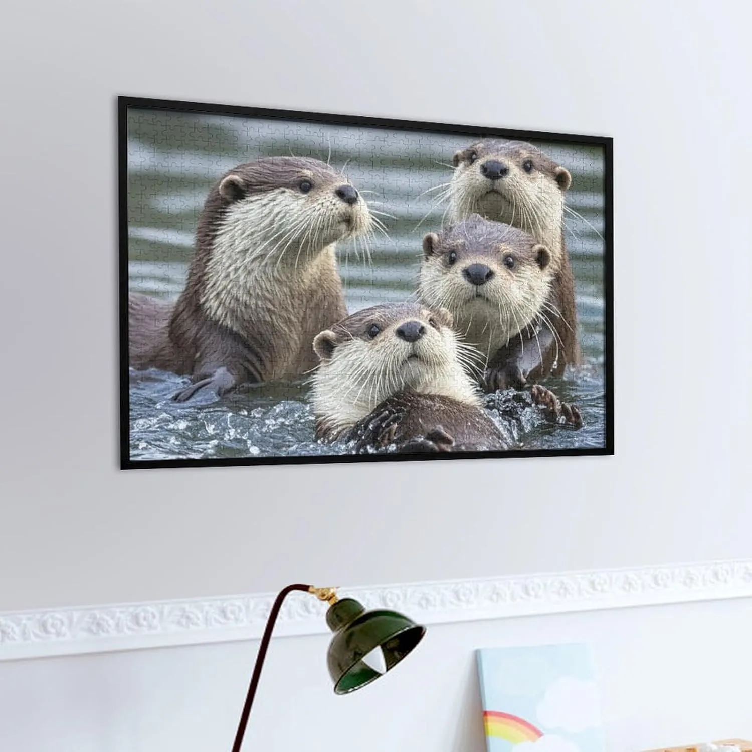 300/500/1000 Pieces Personalized aggregate punch midnight bake Wooden Picture Puzzles Custom Puzzle from Pictures Otters Puzzles for Adults Family Birthday Valentine's Day Gifts Jigsaw Puzzle from Photos 