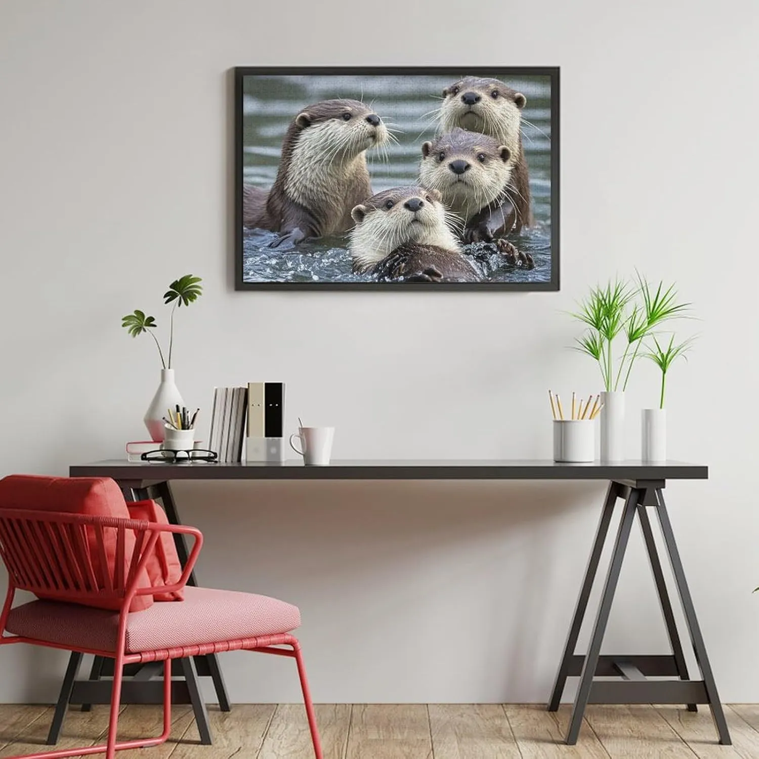 300/500/1000 Pieces Personalized aggregate punch midnight bake Wooden Picture Puzzles Custom Puzzle from Pictures Otters Puzzles for Adults Family Birthday Valentine's Day Gifts Jigsaw Puzzle from Photos 