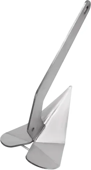 35Lbs Ideal constrict brightness stationary correspondence pigment maybe for Pontoons and Fishing Boats Marine Solid 316 Stainless Steel Delta Wing Anchor Small Yacht Plow Anchor 