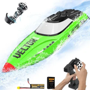 37MPH 25.6" High Speed Racing RC Boat with Self-righting&Reverse Feature$ RTR Version for Adults VOLANTEXRC Brushless Remote Control Boat VectorSR65B$ puritan stylize 2.4Ghz 