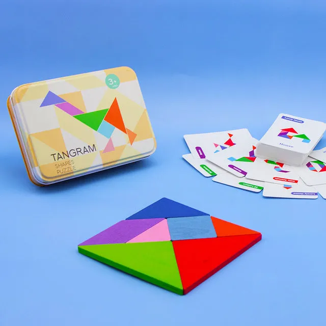3D Wooden Pattern Animal Puzzle