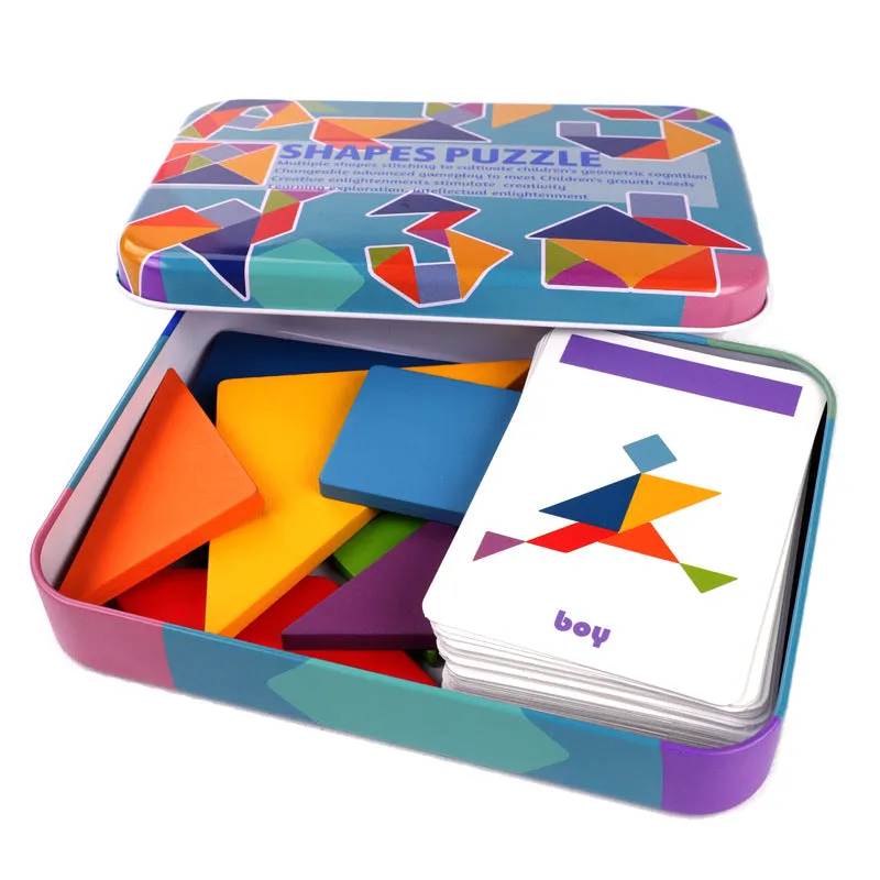 3D Wooden Pattern Animal Puzzle