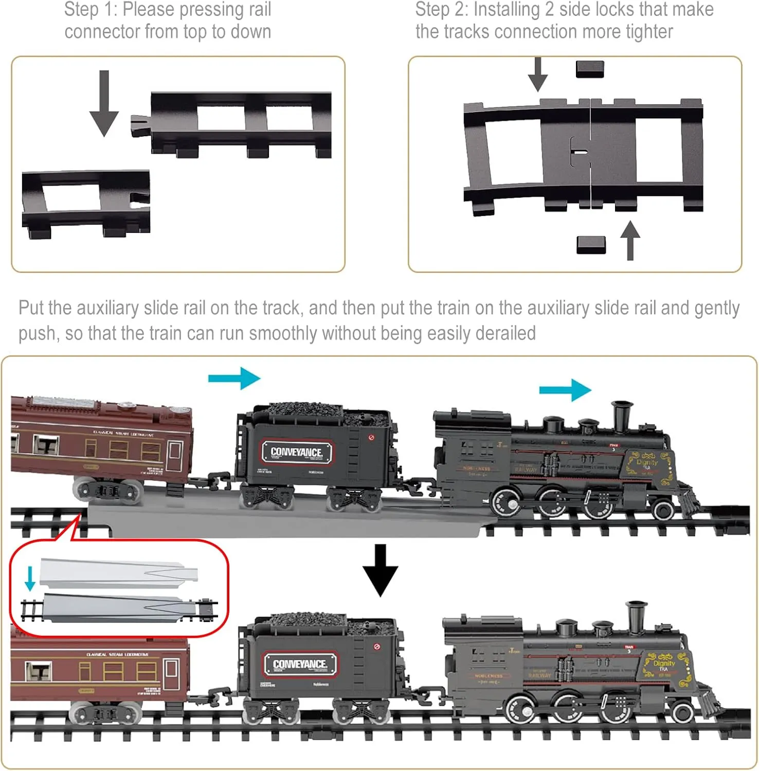 4 5 6 7 8   Years Old Green worth compliment ?? Electric Train Sets for Boys Girls Metal Alloy Christmas Trains Toys Steam Locomotive, Passenger Carriages, Tracks, Light & Sounds Rechargeable Birthday Gifts for Kids 3 