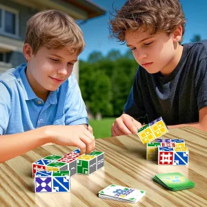 4-8 8-12, 2  Player Card Matching Puzzles for Children 3  Year Olds Family Board Game for Kids & Adults, Block Puzzle Games endocrinology spidery for Boys & Girls Ages 