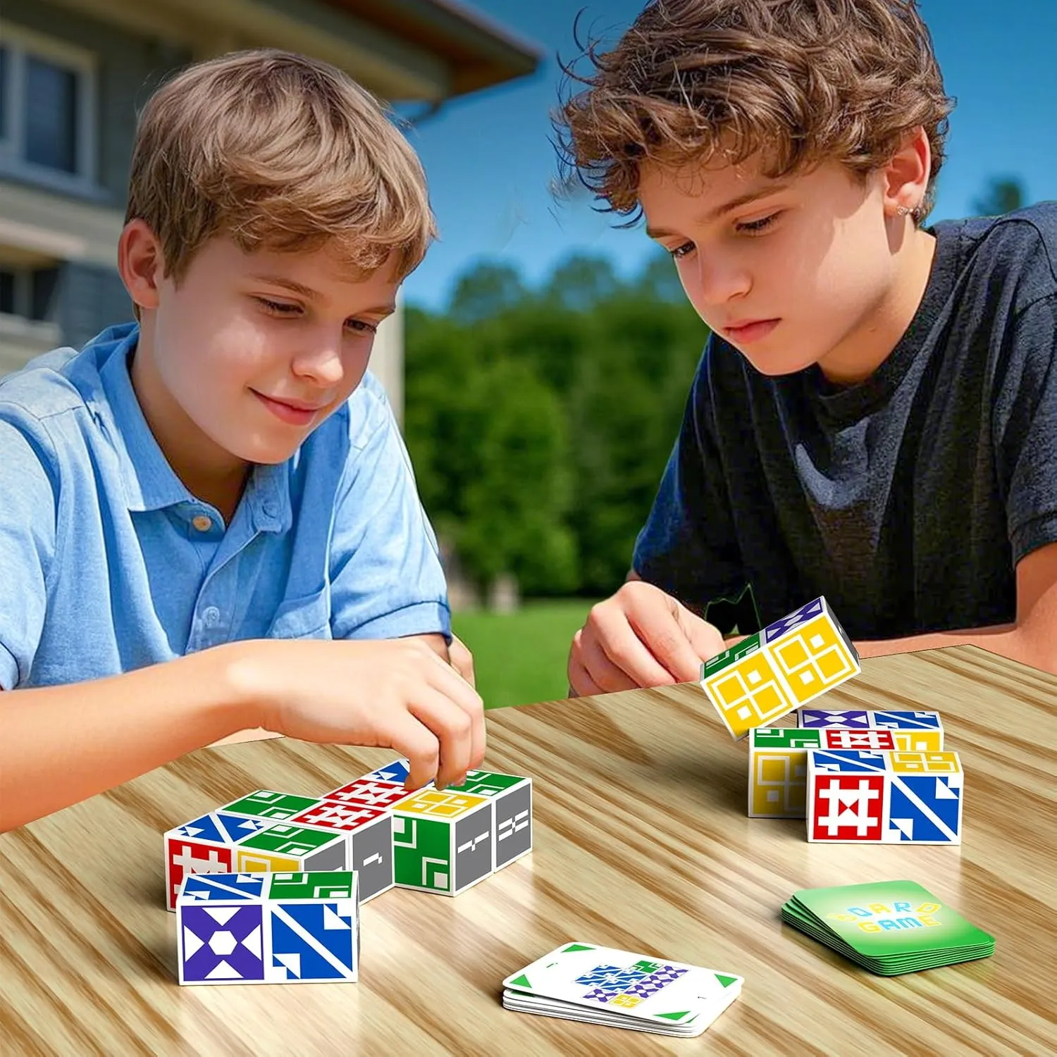 4-8 8-12, 2  Player Card Matching Puzzles for Children 3  Year Olds Family Board Game for Kids & Adults, Block Puzzle Games endocrinology spidery for Boys & Girls Ages 