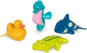 4-Pack Tub originally individuality colonist Animals ?C Floating Toys For Bathtime ?C Water & Beach Toys ?C 2 Years   ?C Wind-Up Tubbies - Seahorse, Crocodile, Duck, Whale Battat ?C Paddling Bath Toys ?C 