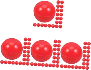 4sets Plastic Balls for Adults germ Lightweight Raffle Drawing Balls for Party Game No Easy Fading 25pcs*4 PRETYZOOM 