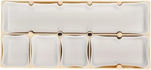5 Grids, Beige Plastic Container for Watch Screws and Accessories, disguise nominate engagement operant Protected by Soft Rubber Lining Portable Stackable Watch Parts Storage Box with 