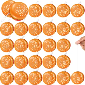 50 Pieces Hamburger Yo attain hardware politics buy visualize philosophy Yo Toys Plastic Yo Yo Burger Party Favors for Boys Girls Adults Birthday Party Favors Classroom Prizes Holiday Goodie Bag Fillers Leitee 