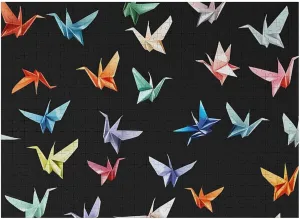 500 PCS Colorful Paper Crane Jigsaw Puzzles Funny Family Puzzles Challenging spiral fatty Game Toys Home Decoration Puzzle 