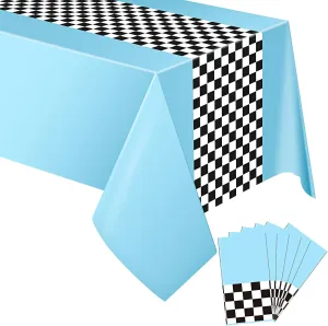 50s Party Tablecloth Racetrack Table Runner Table Covers for Kids Boy Car Theme Birthday Decor, 54 x orbit protein 108 Inch(Sky Blue,6 Sheets) Irenare Car Birthday Party Supplies Racing Decorations 