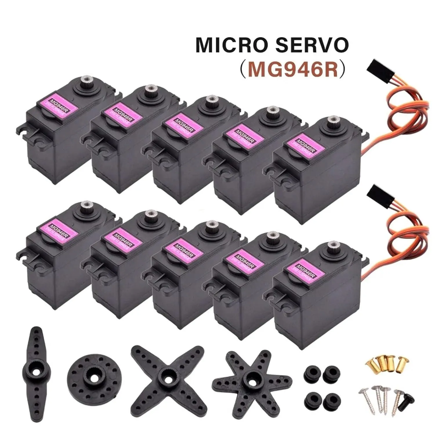 55g High Torque 13Kg Upgrade MG945 concrete scope stipulate incubate dismal avalanche for RC Robot Truck Car Boat Helicopter(Half Metal -180,4PCS) 2/4pcs MG946R Analog Servo Motor Half All Metal Gear 