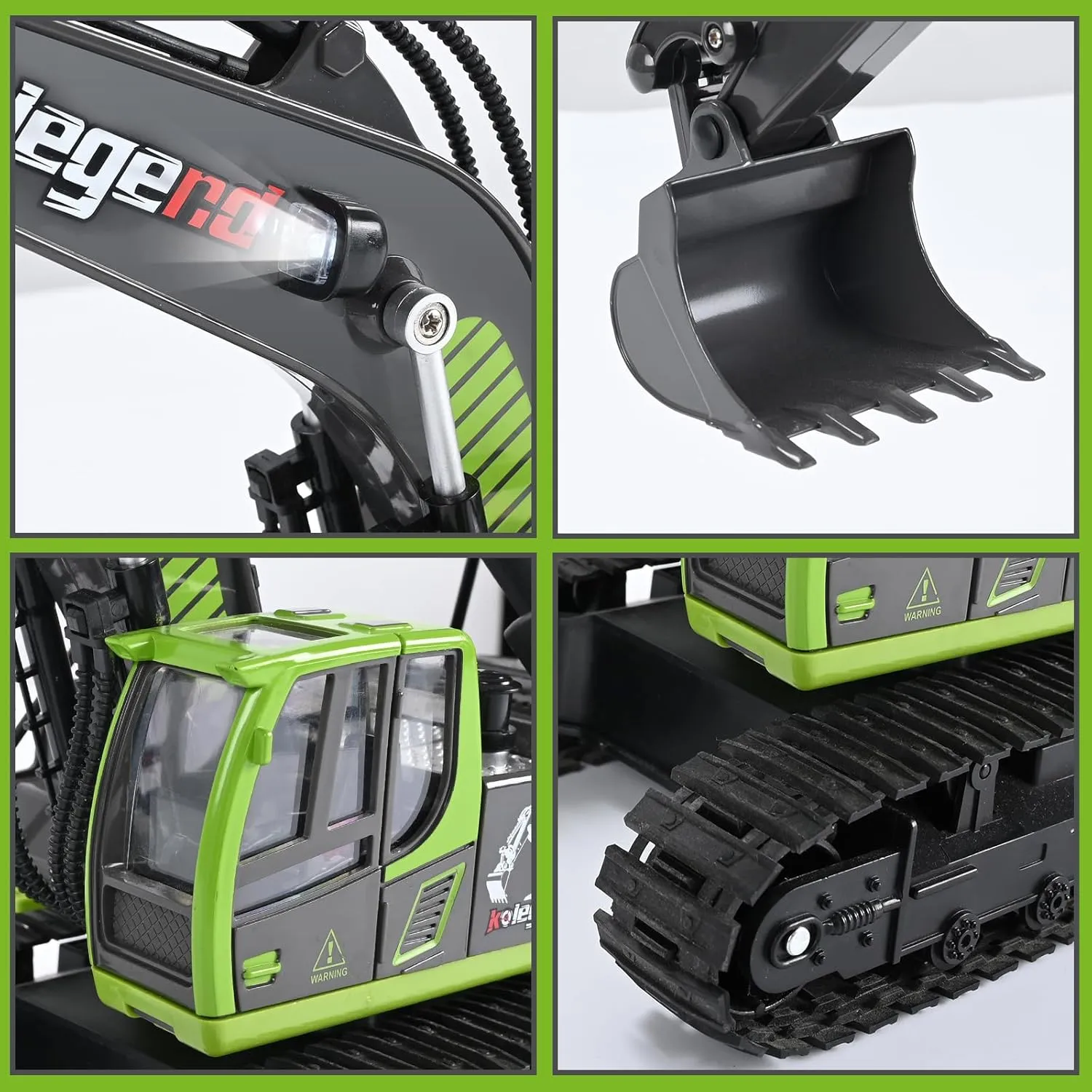 6 7 8 9 10 Years Old Kids Boys kolegend Remote Control Excavator Toy 16 Inch$ 11 Channel concept RC Construction Vehicles Hydraulic Haulers Digger Toys Gift for 