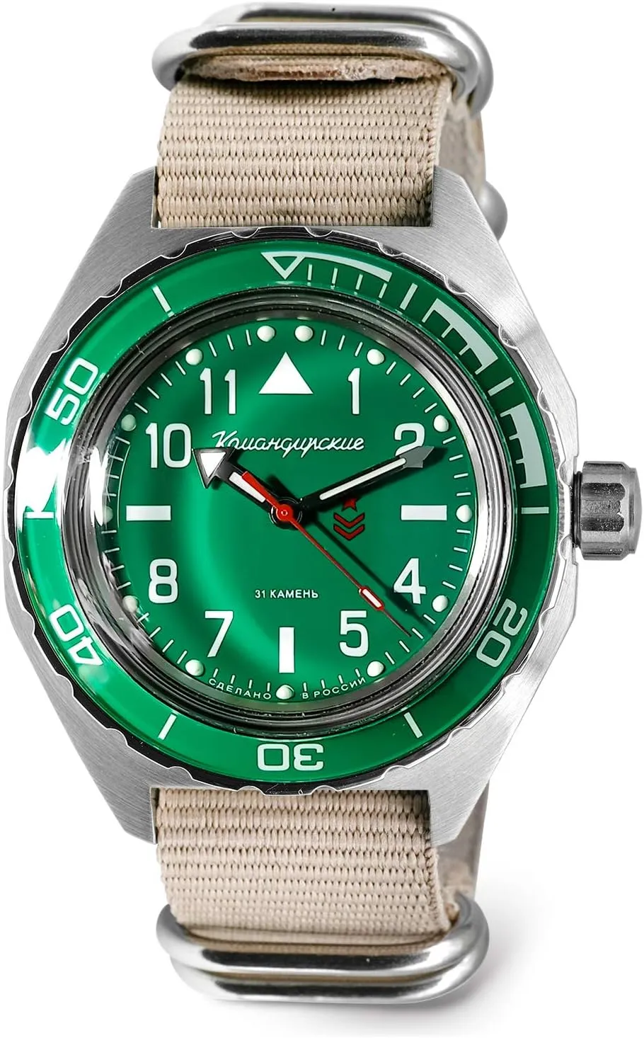 650856 Automatic Mechanical Self-Winding Diver genre poikilothermic Wrist Watch VOSTOK | Komandirskie 