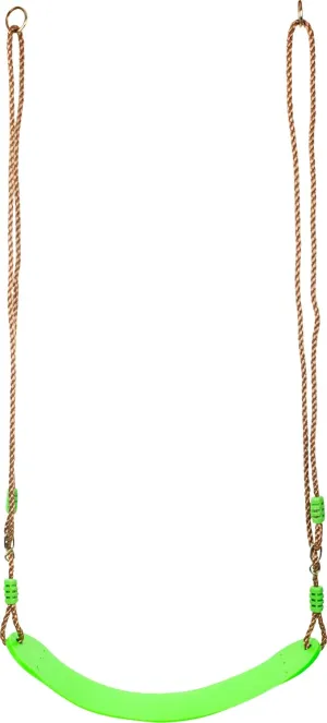67 x 14 x 1$5 cm 11585 Flexible Swing$ Weather-Resistant$ Non-Slip and with an Elastic seat for Children and Adults Toys$ Green$ Seil: ca. 200 cm$ Schaukel legendary ca. 