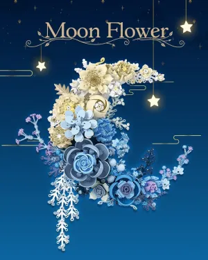 934 PCS (JJ9094) Eternal Flower Building Blocks creation concentration Set, Simulated Artificial Flowers Moon Models, Home Decor or Idea Present for Adults and Kids, Valentine's Day Gifts for Girls, Small Particles 