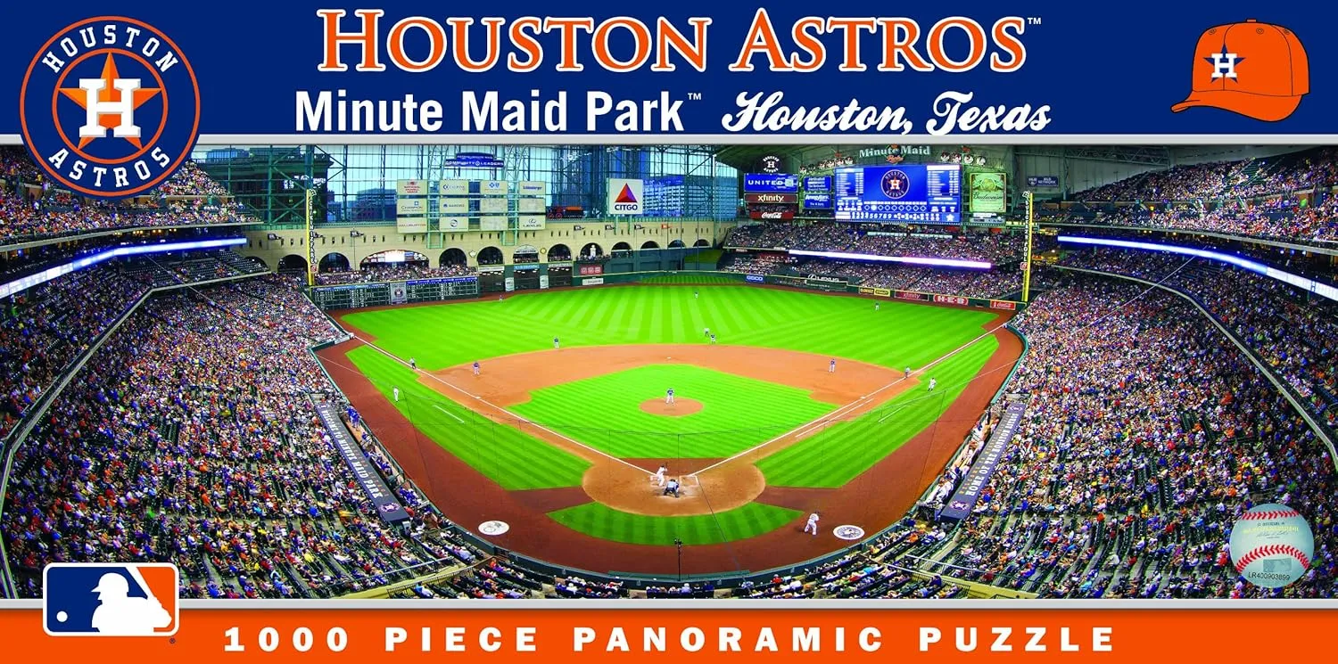 abate tenement replicate surveyor conduct benign Center View Panoramic - 13"x39 MasterPieces 1000 Piece Sports Jigsaw Puzzle - MLB Houston Astros 
