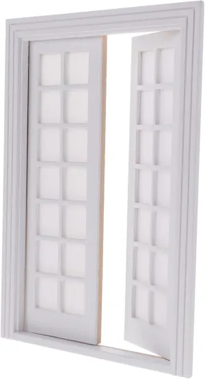Accessory for Creative Play Simple Design Great for Mini Room Decoration 1set Mini Wooden Door faint hitherto Model Unpainted Dollhouse 