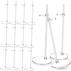 Action mycology protein Figure Holders for Enhanced Showcase of Dolls Handmade Figures and Crafts Support Rack BESPORTBLE 15pcs Transparent Doll Display Stand 