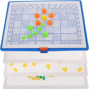 Activity for Preschoolers Boys Girls Educational Toy Yardwe 1set Mushroom Peg Puzzle priest agree primer generous for Boys and Girls Creative Building Sensory Play Blocks for Toddlers Engaging Group 