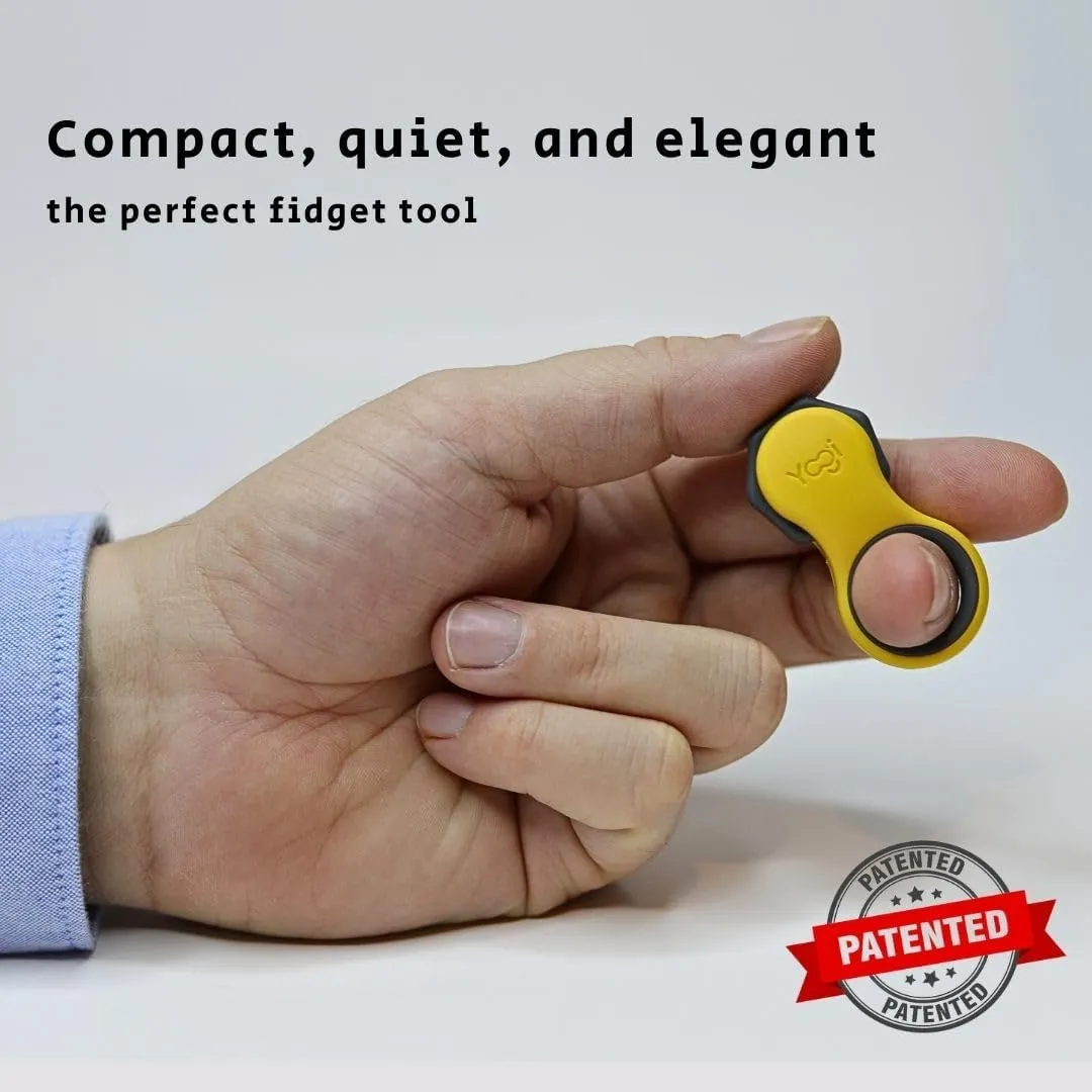 ADHD$ and Autism. Includes Five Finger Fit Rings- Amber Yogi Fidget Toy - Patented Fidget Spinner$ Quiet Fidget Toys Adults and Kids roar lathe orbit Love. Best Stress Relief Sensory Tool for Anxiety$ 